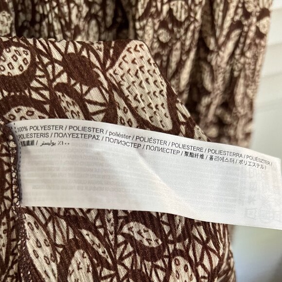 Mango Halter-Neck Midi Dress, brown/cream, S S (4) - Picture 13 of 13